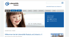 Desktop Screenshot of lebenshilfe-rostock.de
